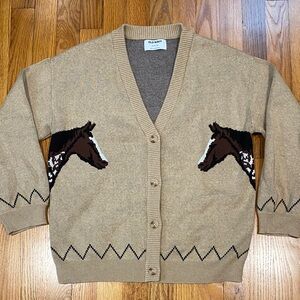 100% Cotton Horse Cardigan